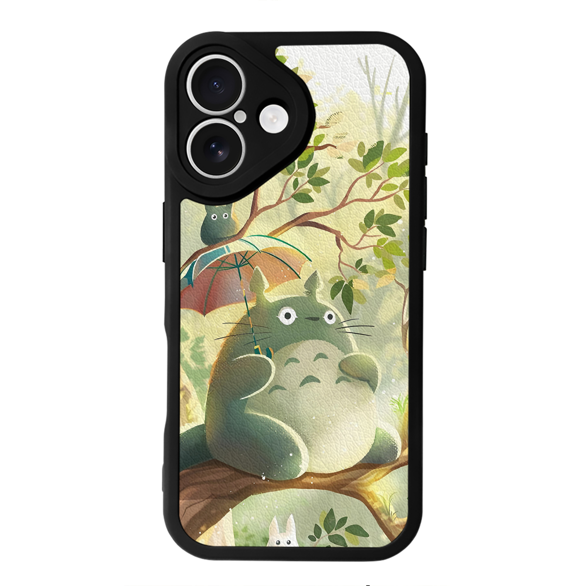 となりのトトロ 草壁メイ 草壁サツキ My Neighbor Totoro Satsuki Kusakabe Mei Kusakabe 【iPhone 16シリーズ対応】シリコンスマホケース（レザー調） 材質：シリコン